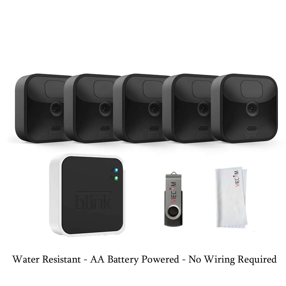 Blink Outdoor 5 Camera Kit - Wireless Weather-Resistant 1080p HD Security System with Night Vision & Local Storage - Image 2