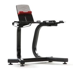 Alternative view of Bowflex SelectTech Dumbbell Stand with Media Rack, Ergonomic Design, Wheeled, Compact for 552/560/1090 Models