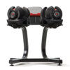 Bowflex SelectTech Dumbbell Stand with Media Rack, Ergonomic Design, Wheeled, Compact for 552/560/1090 Models - Image 5