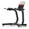 Bowflex SelectTech Dumbbell Stand with Media Rack, Ergonomic Design, Wheeled, Compact for 552/560/1090 Models - Image 3