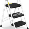 SocTone 3 Step Ladder, Folding Step Stool for Adults with Handle, Lightweight - Image 7