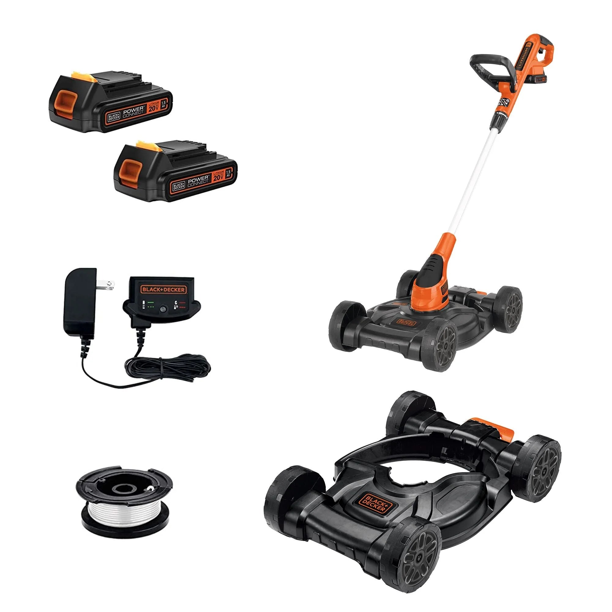 BLACK+DECKER 20V MAX* Lithium 12 inch 3-in-1 Compact Mower, MTC220 - Image 3