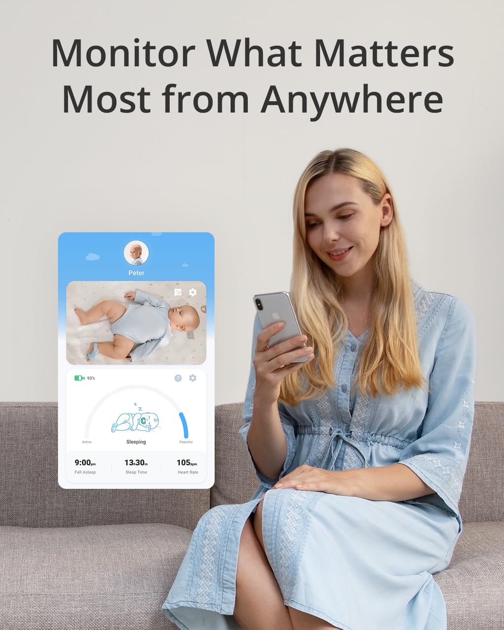 eufy Baby Smart Sock S320 Baby Monitor with 2K Camera - Image 7