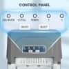 Countertop Ice MakerPortable Ice Machine with Carry HandleSelf-CleaningBasket and Scoop9 Cubes in 6 Mins26.5lbs/24Hrs2 Sizes of Bullet Icefor HomeKitchenPartyGrey - Image 3