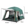 KFeng 12 Person Tents for Camping - 2Rooms 3Doors&3Windows Mesh,Suitable for Outdoor/Picnic,Brown - Image 19