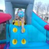 Inflatable Water Slides for Kids 8-in-1 Bounce House Water Park with 450W Blower Climbing Wall, Splash Pool, 2 Water Cannons, Basketball Hoop, Water Slide, Crocodile Sprinkler for Gift Backyard Party - Image 6