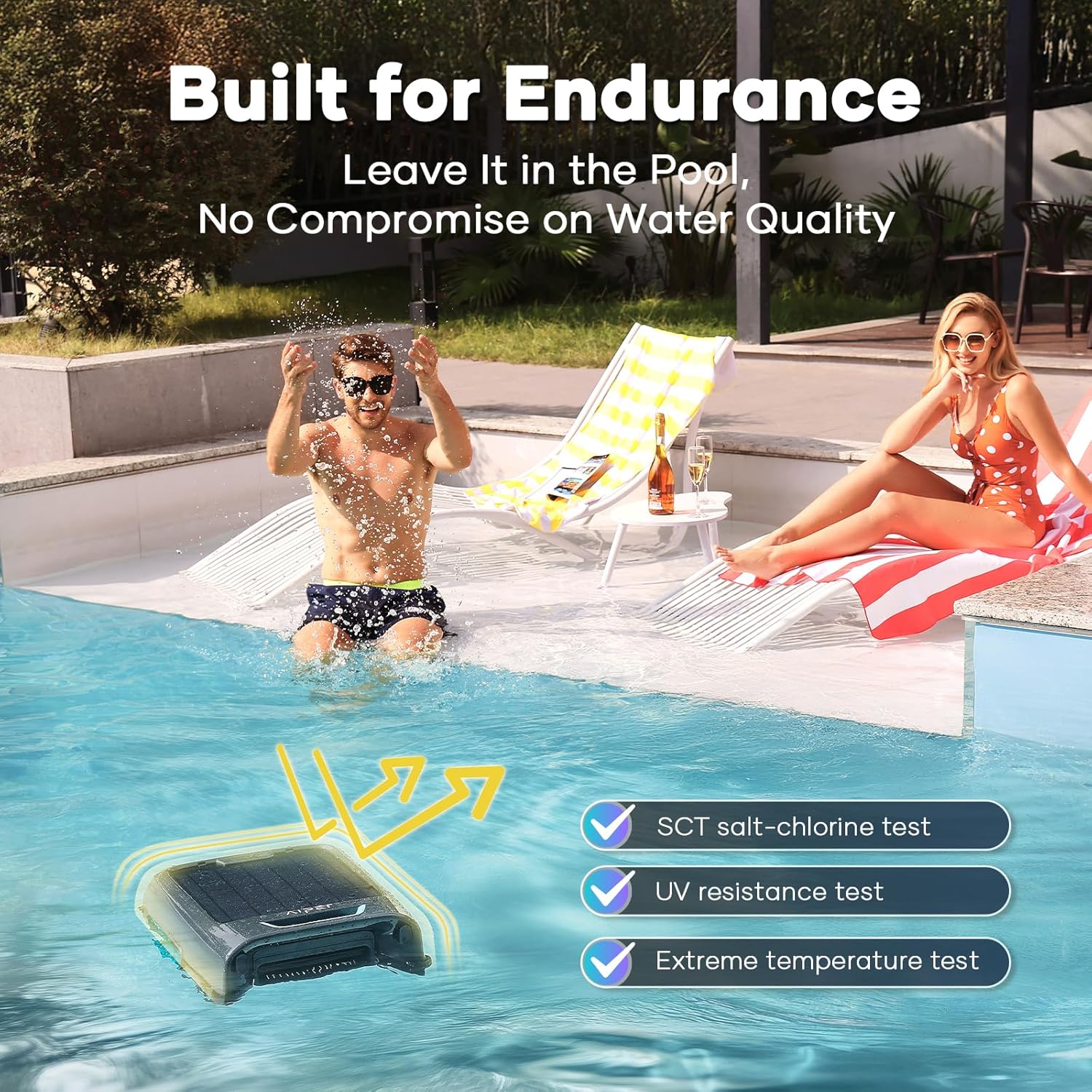 AIPER Surfer S2 Solar Pool Skimmer with APP Support, 24/7 Cleaning, Dual Charging Modes, Smart Obstacle Avoidance, Ideal for All Swimming Pool Types - Image 11