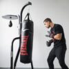 Everlast 2 Station Dual Heavy Duty Powder Coated Steel Heavy and Speed Bag Stand - Image 2