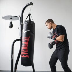 Alternative view of Everlast 2 Station Dual Heavy Duty Powder Coated Steel Heavy and Speed Bag Stand