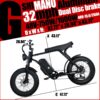 Electric Mountain Bike for Adults | 20 x 4.0 Fat Tires, 1000W Motor, 48V 20Ah Removable Battery, Max Speed 45MPH, Shi Mano 7-Speed for Off-Road Adventures - Image 12