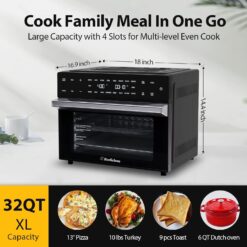 Alternative view of Extra Large Air Fryer, 19-in-1 Air Fryer Oven Combo