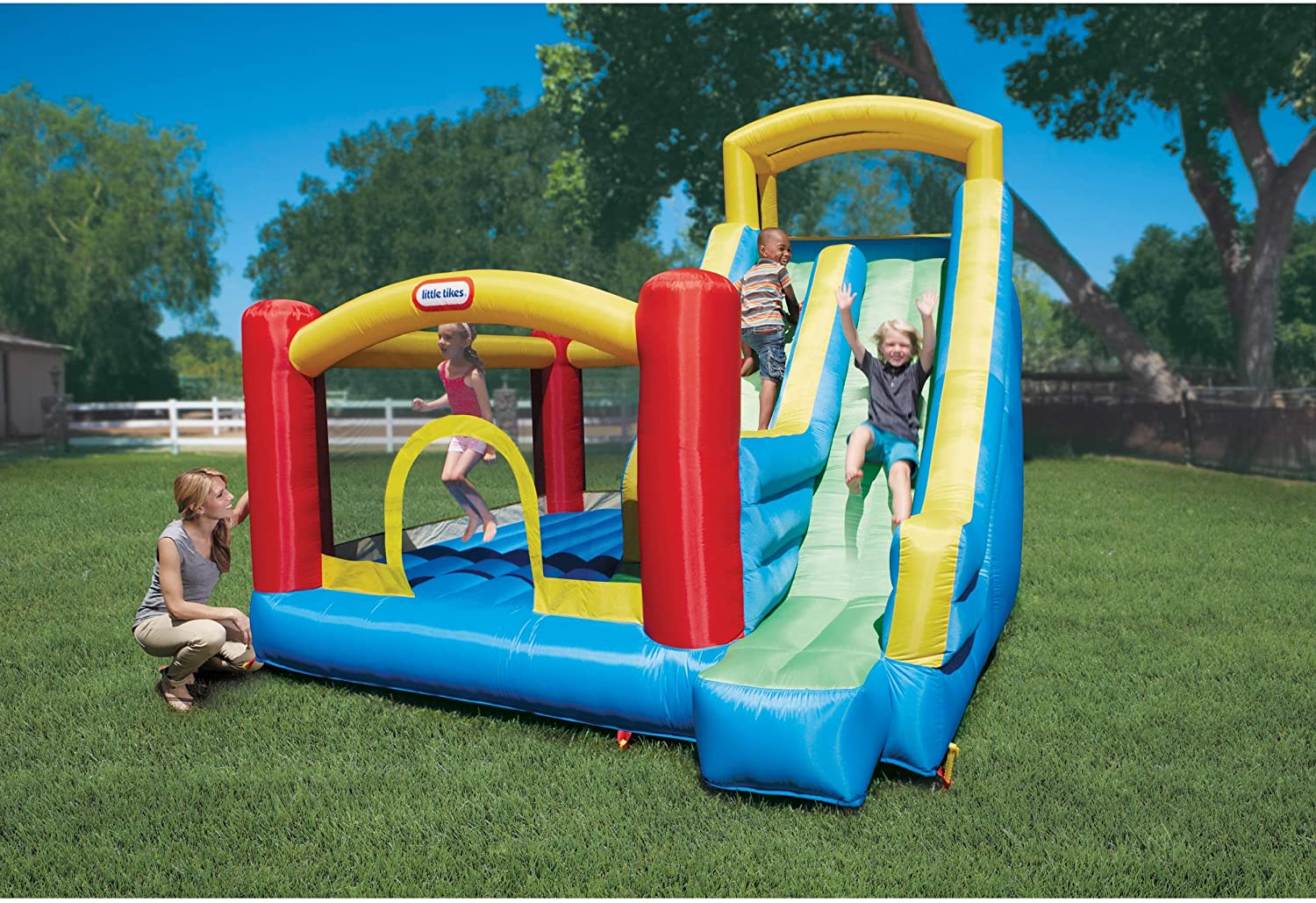 Little Tikes Giant Inflatable Slide Bouncer - Image 4