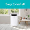 14,000 BTU Portable Air Conditioner with Heat and Remote Control, White - Image 4