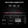 CRUA 24" Curved Gaming Monitor FHD 1080P, 180Hz, AMD FreeSync, VA Panel, HDMI/DP Ports, Black - Image 2