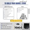 Barrel Stoves Kit C Perfect For 30-55 Gallon Drum Wood Stove Kit - Wood Burning Stove Kit Barrel Stove Door - Fire Wood Camp Stove Kit Wood Stove Kit for Emergency Heating & Cooking - Image 4