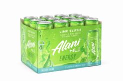 Energy Drink, Lime Slush Flavor, 12 Pack (12fl oz Cans), Sugar Free, Low Calories, 200mg Caffeine