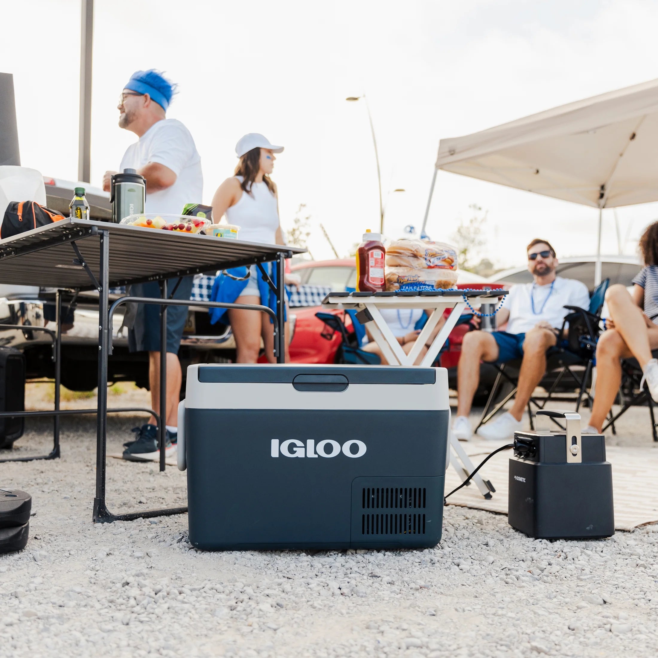 Igloo 38 QT ICF 32 Active Electric Cooler; Rugged Blue - Image 6