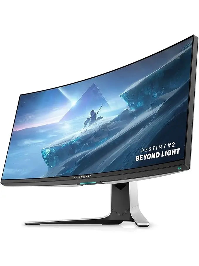Alienware Ultrawide Curved Gaming Monitor 38 Inch, 144Hz Refresh Rate, 3840 x 1600 WQHD , IPS, NVIDIA G-SYNC Ultimate, 1ms Response Time, 2300R Curvature, VESA Display HDR 600, AW3821DW - White - Image 3