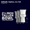 Extra Tall Highline Arc Complete Solution 2-piece 1.28 GPF Single Flush Elongated Toilet in White (Seat Included) 78305-0 - Image 10