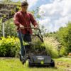 21-Inch Width Leaf & Grass Push Lawn Sweeper, Black - Image 8
