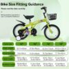 Baprem 18" Girls Bike for 5-9 Years Old Kids, Cute Kids Bike with Training Wheels, Steel Frame Sporty Children Bicycle, Pink - Image 55