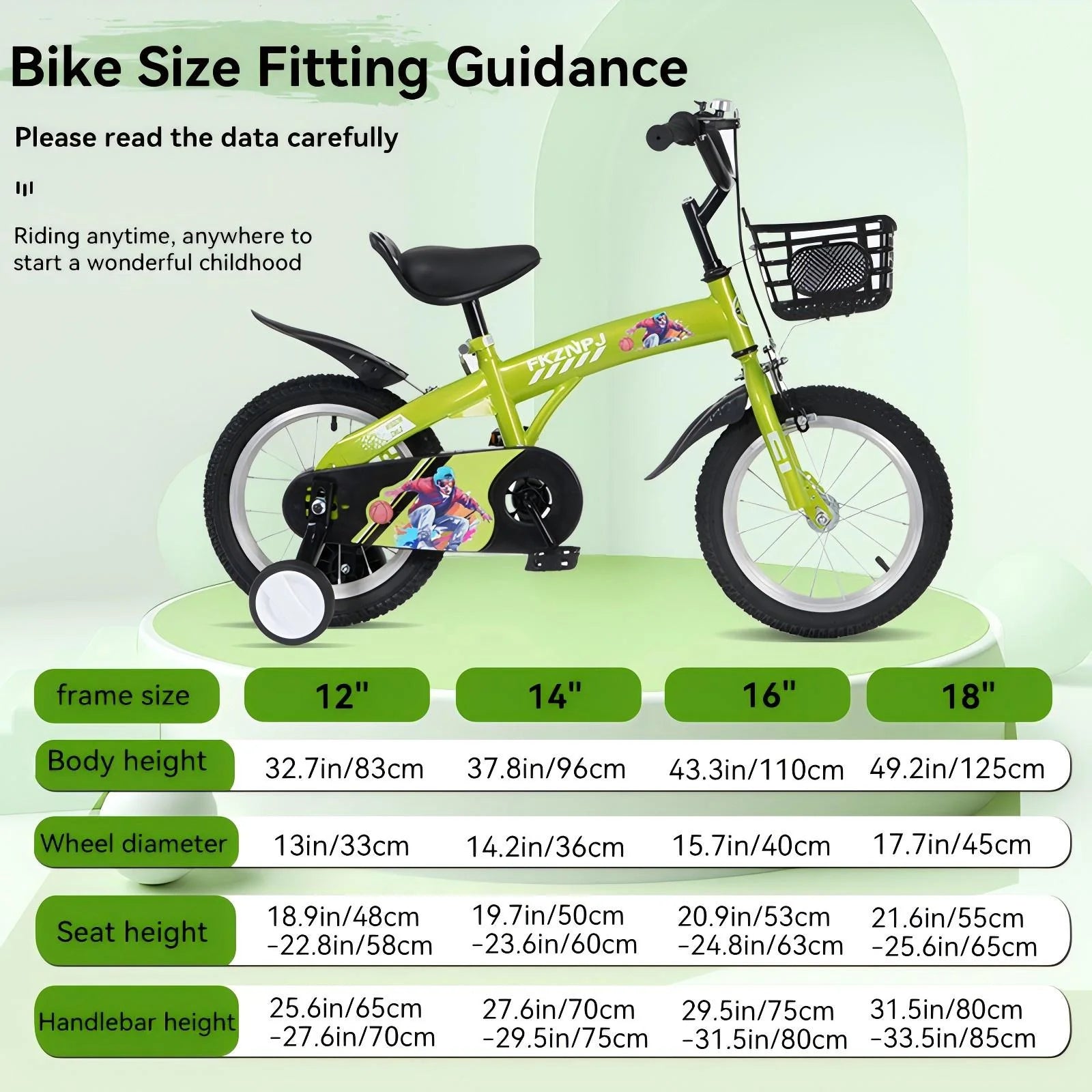 Baprem 18" Girls Bike for 5-9 Years Old Kids, Cute Kids Bike with Training Wheels, Steel Frame Sporty Children Bicycle, Pink - Image 55