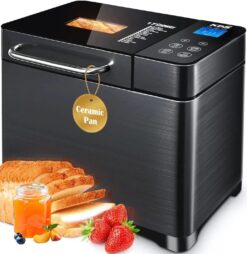 Alternative view of KBS 17-in-1 Stainless Steel Bread Machine with Dual Heaters