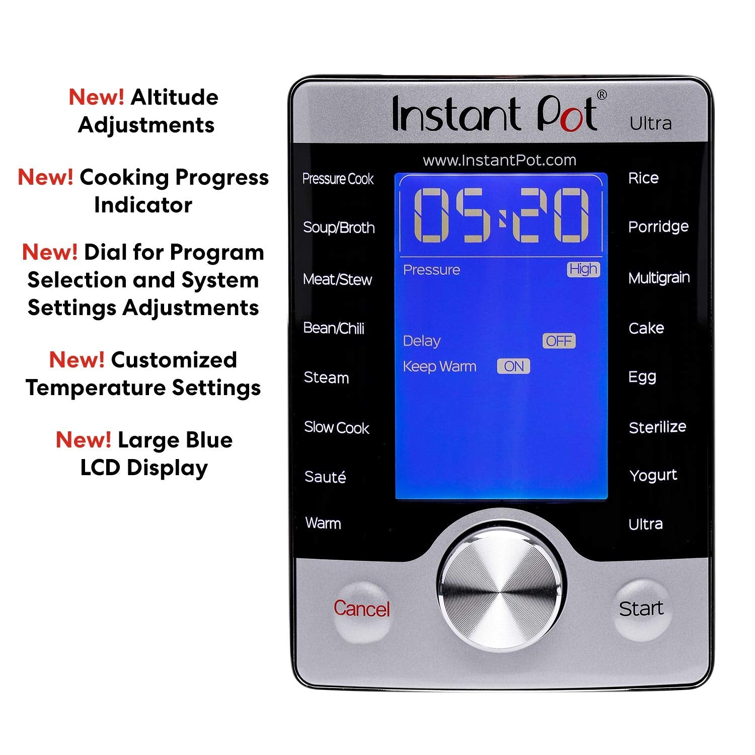 Instant Pot Ultra Mini 3 Quart Programmable Cooker, Stainless Steel, 16 in 1, Silver, Touch Control, UL Certified - Image 3