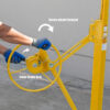 Stark USA 65044 65044 Drywall Lift 11' Yellow Rolling Sheetrock Panel Hoist Jack - Image 5