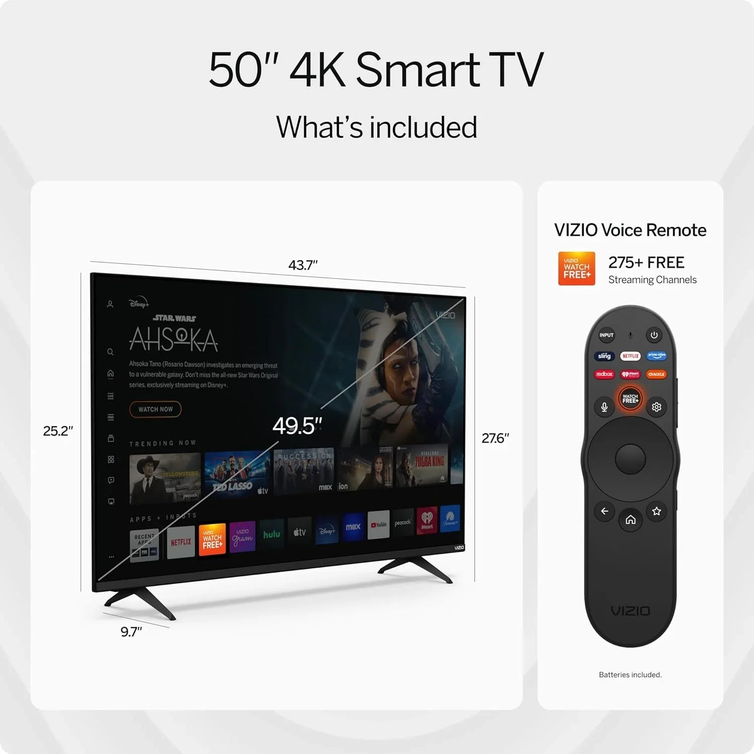 VIZIO 50′′ 4K Resolution HDR Smart TV - Image 3