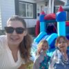 Inflatable Water Slides for Kids 8-in-1 Bounce House Water Park with 450W Blower Climbing Wall, Splash Pool, 2 Water Cannons, Basketball Hoop, Water Slide, Crocodile Sprinkler for Gift Backyard Party - Image 5