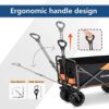 Heavy Duty 350 lb Capacity Foldable Wagon with Large Wheels - Image 4