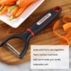 Stainless Steel Y Peeler in Black - Image 2