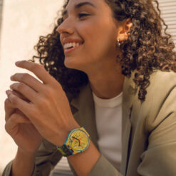 Alternative view of Swatch x Basquiat Watch - Yellow