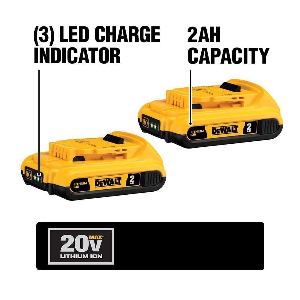 DEWALT 20V MAX 10-Tool Combo Kit with Batteries & Charger - Drill, Impact Driver, Blower, Flashlight, Speaker, Grinder, Saw, Vacuum - Image 3