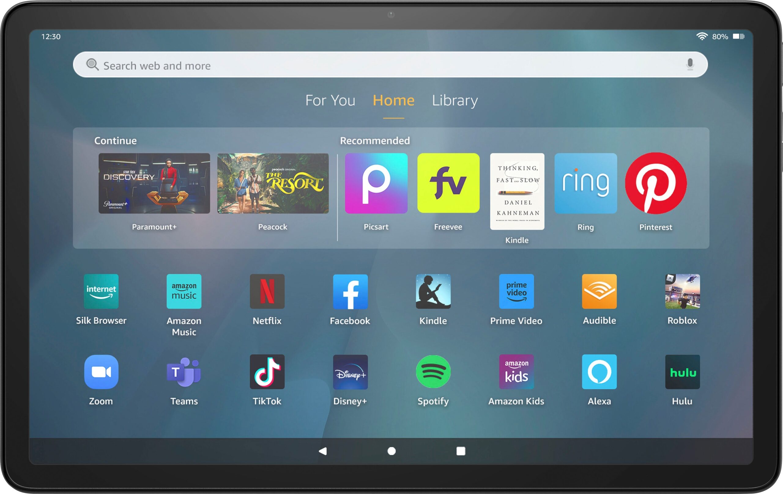 Amazon – Fire Max 11 tablet, vivid 11′′ display, octa core processor, 4 GB RAM, 14 hour battery life, 64 GB – Gray