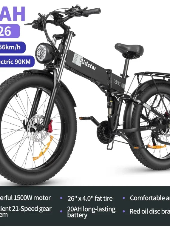 Eletric Bike for Adults 750W Motor 48V 20Ah Removable Battery 26?? Fat Tire Folding E-Bike Shimano 21-Speed MTB Cycling UL2849 - Image 7