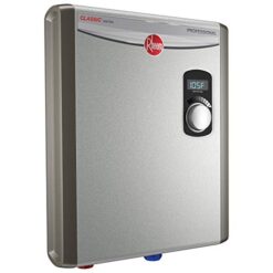 Alternative view of Rheem 18kW 240V Tankless Electric Water Heater, Energy Efficient, Compact, Gray