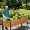 Watering Eco-Stained Elevated Planter Box - Image 2