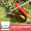 PowerSmart 4-Cycle 31cc 15lb Straight Shaft Gas String Trimmer Weed wacker and Brush Cutter for Lawns and Grass - Image 4