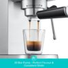 CASABREWS 5418Basic Espresso Machine with 20-Bar pressure, 34 oz Water Tank, with Milk Frother, Silver - Image 9