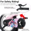 Baprem 18" Girls Bike for 5-9 Years Old Kids, Cute Kids Bike with Training Wheels, Steel Frame Sporty Children Bicycle, Pink - Image 10