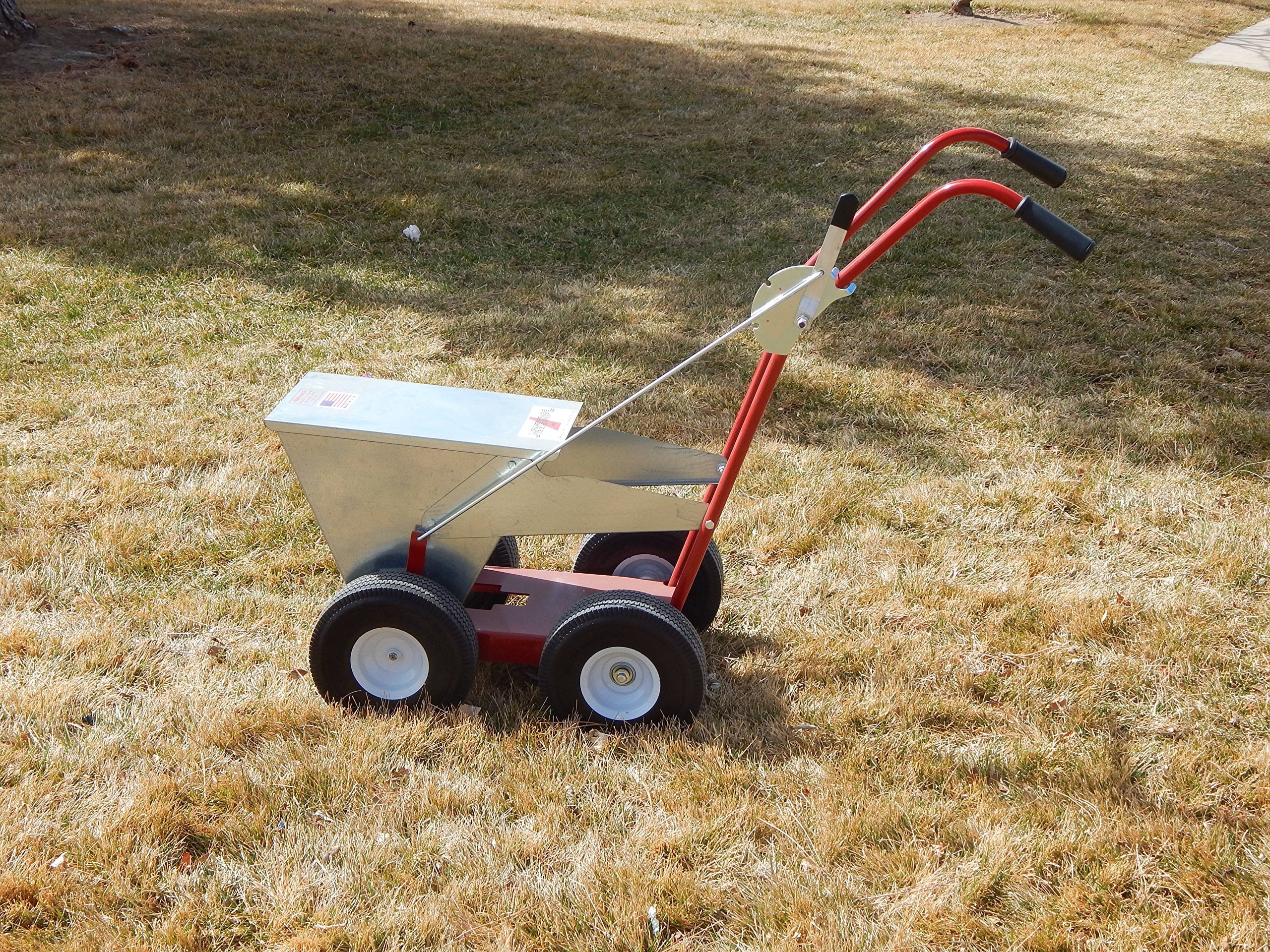 Newstripe NewLiner HD 50 lb Heavy Duty Dry Line Marker (Part #10001744) | Precision 2" or 4" Lines | Galvanized Steel | 10" Pneumatic Tires | For Baseball, Tracks & Events | Made in USA - Image 7