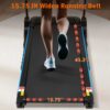 VLDTDRDI 500LBS 3.5HP Folding Treadmill with USB Charge Station,10Mph Electric Treadmil with Incline,Bluetooth Speaker,Device Holder and Pulse Sensor,Running Walking Exercise Machine - Image 3