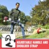 PowerSmart 4-Cycle 31cc 15lb Straight Shaft Gas String Trimmer Weed wacker and Brush Cutter for Lawns and Grass - Image 6