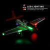 A280 RC Plane 2.4G 4CH 3D6G Mode Aircraft P51 Fighter Simulator with LED Searchlight RC Airplane Toys for Children - Image 7
