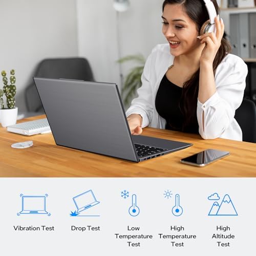 15.6-inch Windows 11 Laptop, 16GB RAM, 512GB SSD, FHD IPS Display Laptop Computer, Intel N5095 Quad Core, 2.4/5G WiFi, BT4.2 Backlit and Fingerprint, Lightweight and Portable - Image 7