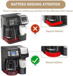Alternative view of 12-Cup Replacement Coffee Carafe Compatible with Hamilton Beach Coffee maker Pot 49902, 49915, 49905C, CM4309, 49317, 49467, 49611, 49904, 49934, 46230, 46290, 46293, 46294, 46299