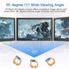13.3 inch Small PC Monitor 1366x768 Mini LED Monitor with HDMI VGA AV BNC USB Intput, for Fire Stick Computer Xbox Ras pi, Built-in Speaker - Image 5