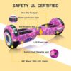 SIMATE 6.5" Hoverboard with Bluetooth & LED Lights - Image 4